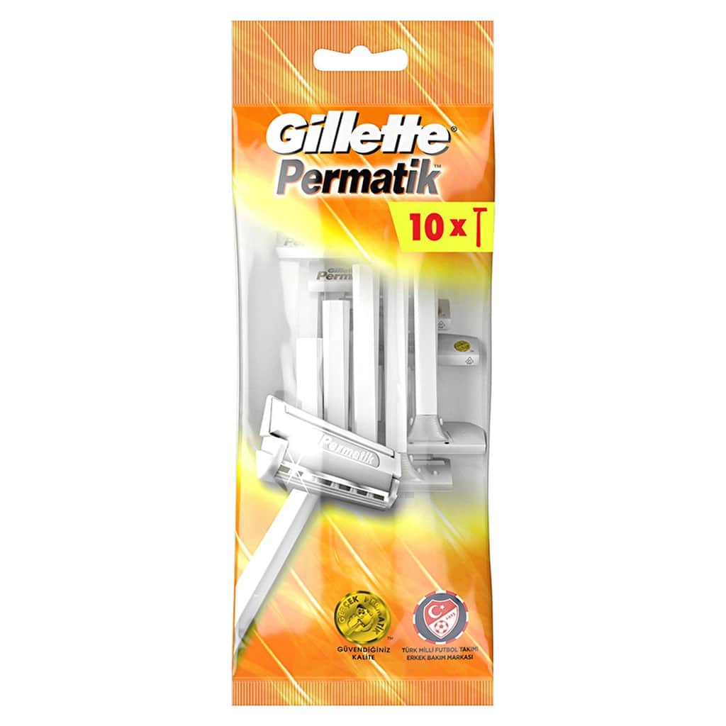 Gillette Permatik 1 disposable Razor 10 pack - 1