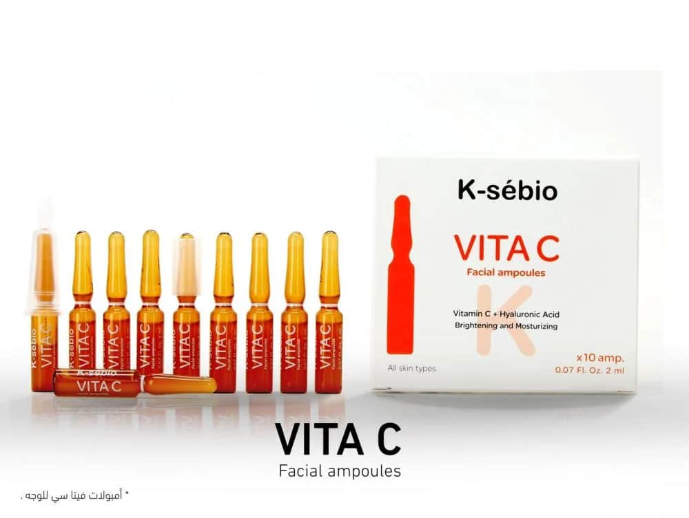 Vitamin C Ampoules for All Skin Types from K Cebio, 10 Ampoules 2 ml - 2