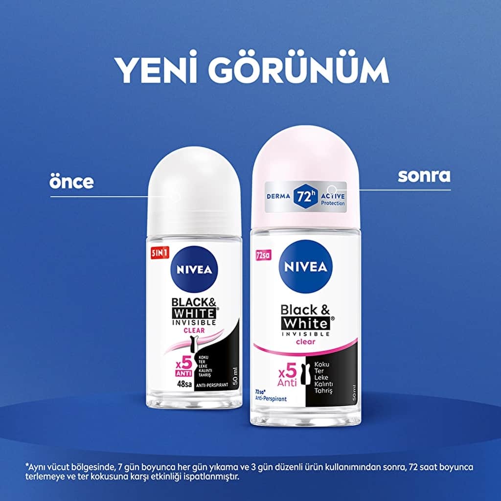Nivea Black-white Invisible Women Roll On 50 ml - 3