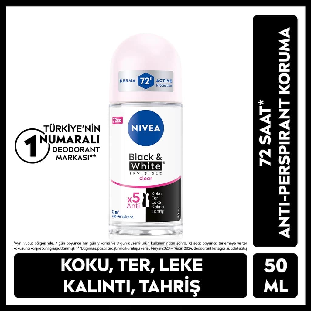 Nivea Black-white Invisible Women Roll On 50 ml - 1
