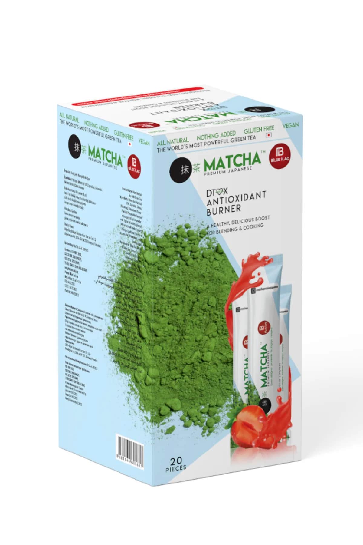 Matcha Detox Antioxidant Burner (20 Sachets) Strawberry Flavored - 1