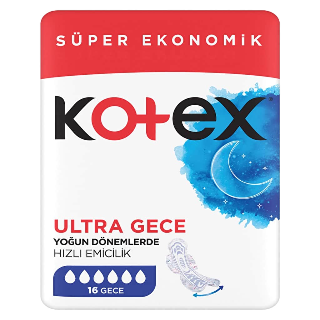 Kotex Ultra Night Sanitary Pad Night 16-pcs Super Economical - 1