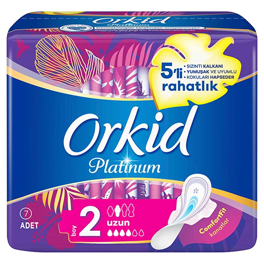 Orkid Platinum Winged Long (size 2) 7 pcs Sanitary Pads - 3