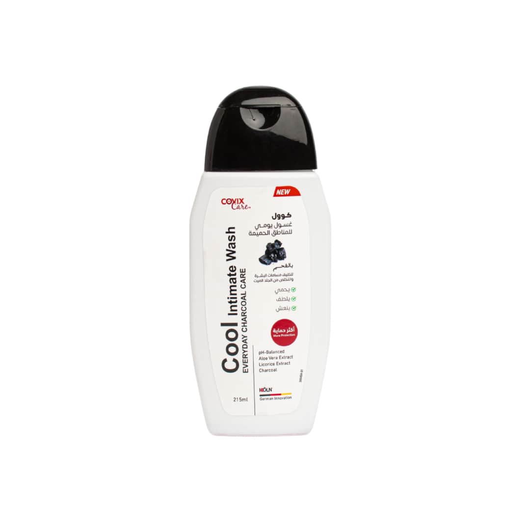 Daily Intimate Wash with Charcoal for Women by Kofix - 215 ml - 1