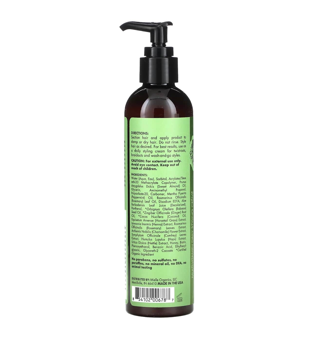 Mielle Organics Rosemary And Mint Styling Cream 240 ml - 2