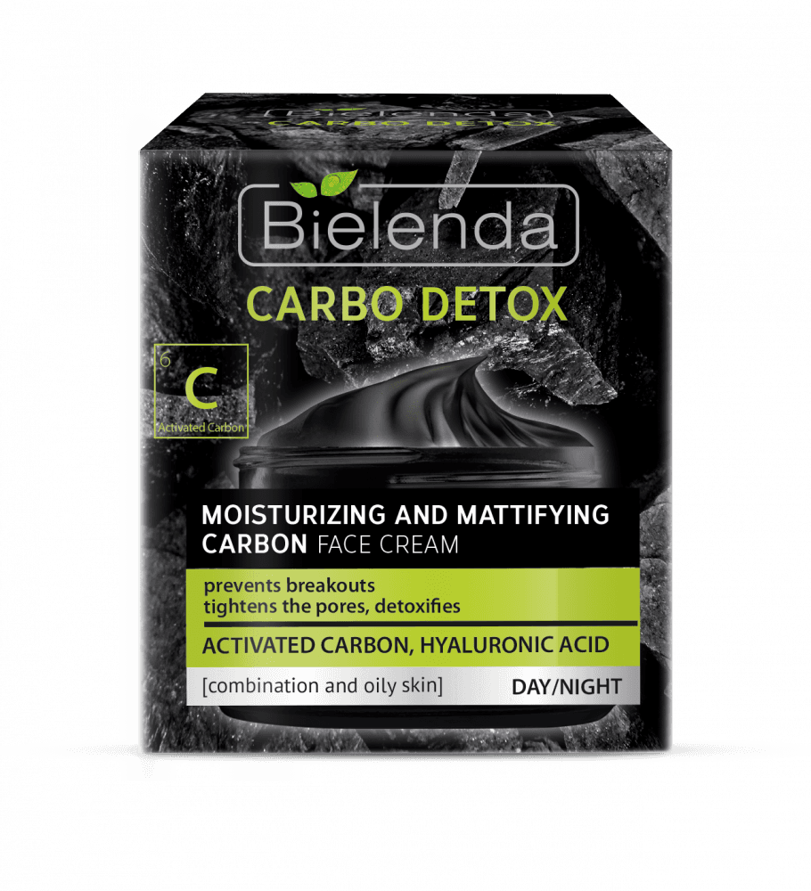 Bielenda Moisturizing And Mattifying Carbon Face Cream 50 ml - 1