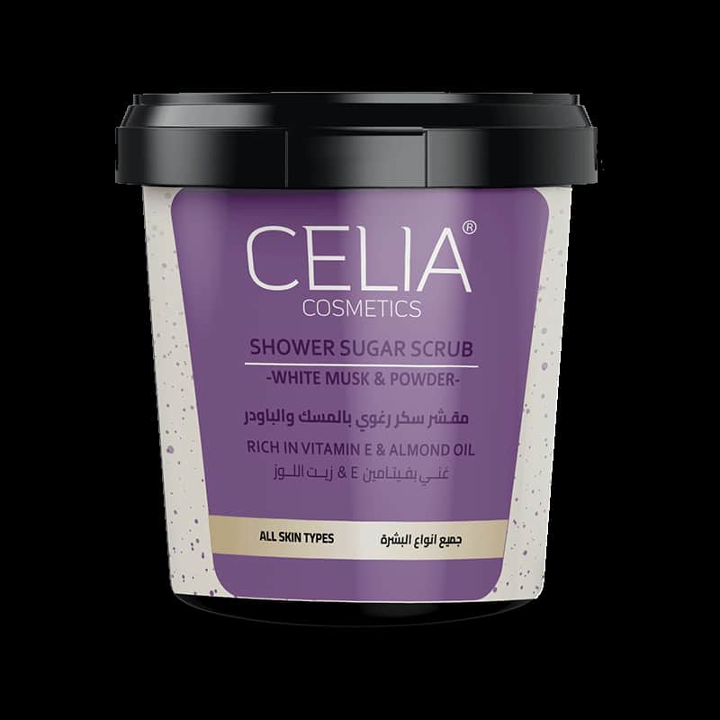 Musk and Powder Foaming Sugar Scrub 600g by Celia - 1