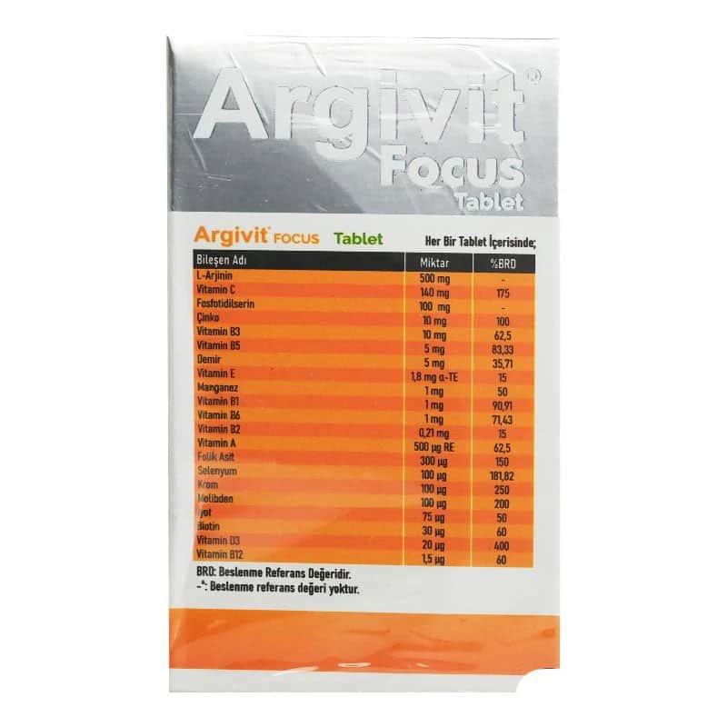 Argivit Focus For Teens 30 tablets - 6