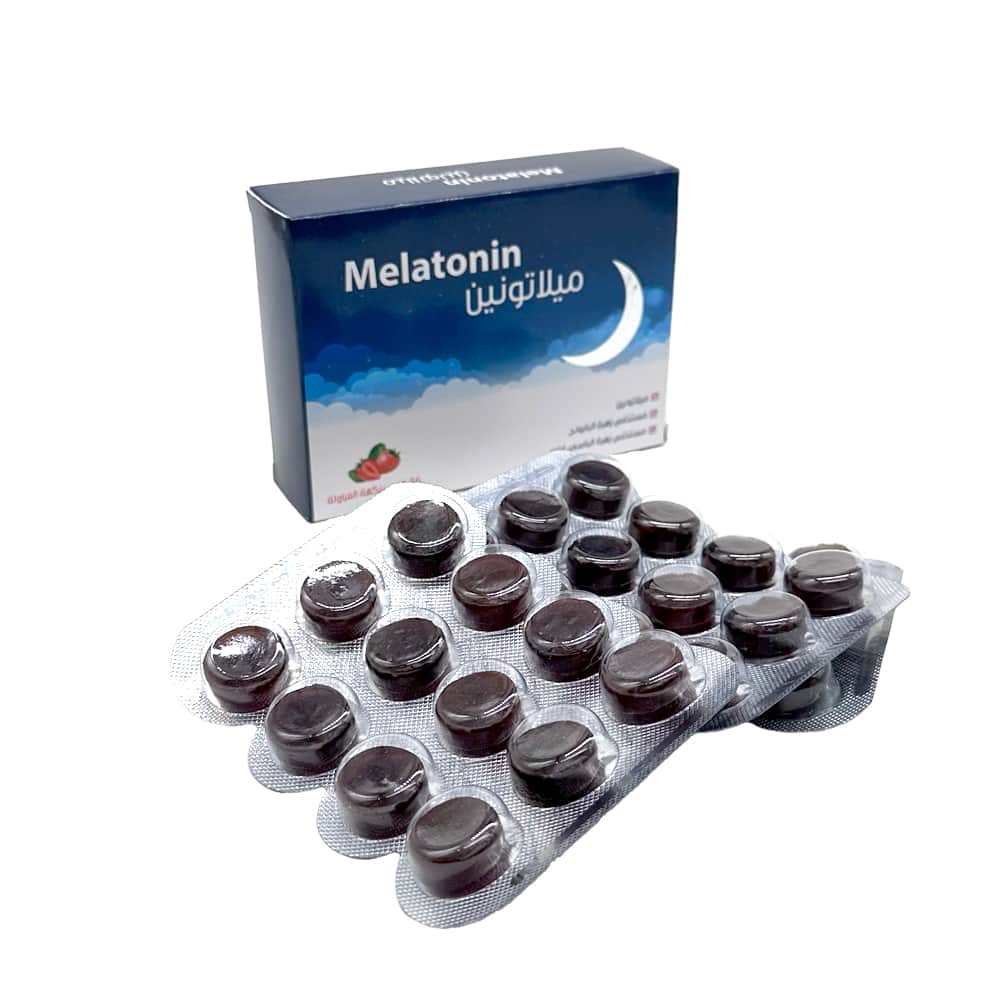 Two Bottles of Melatonin Dietary Supplement Sleep Tablets, Strawberry Flavor, 36 Pieces - 3