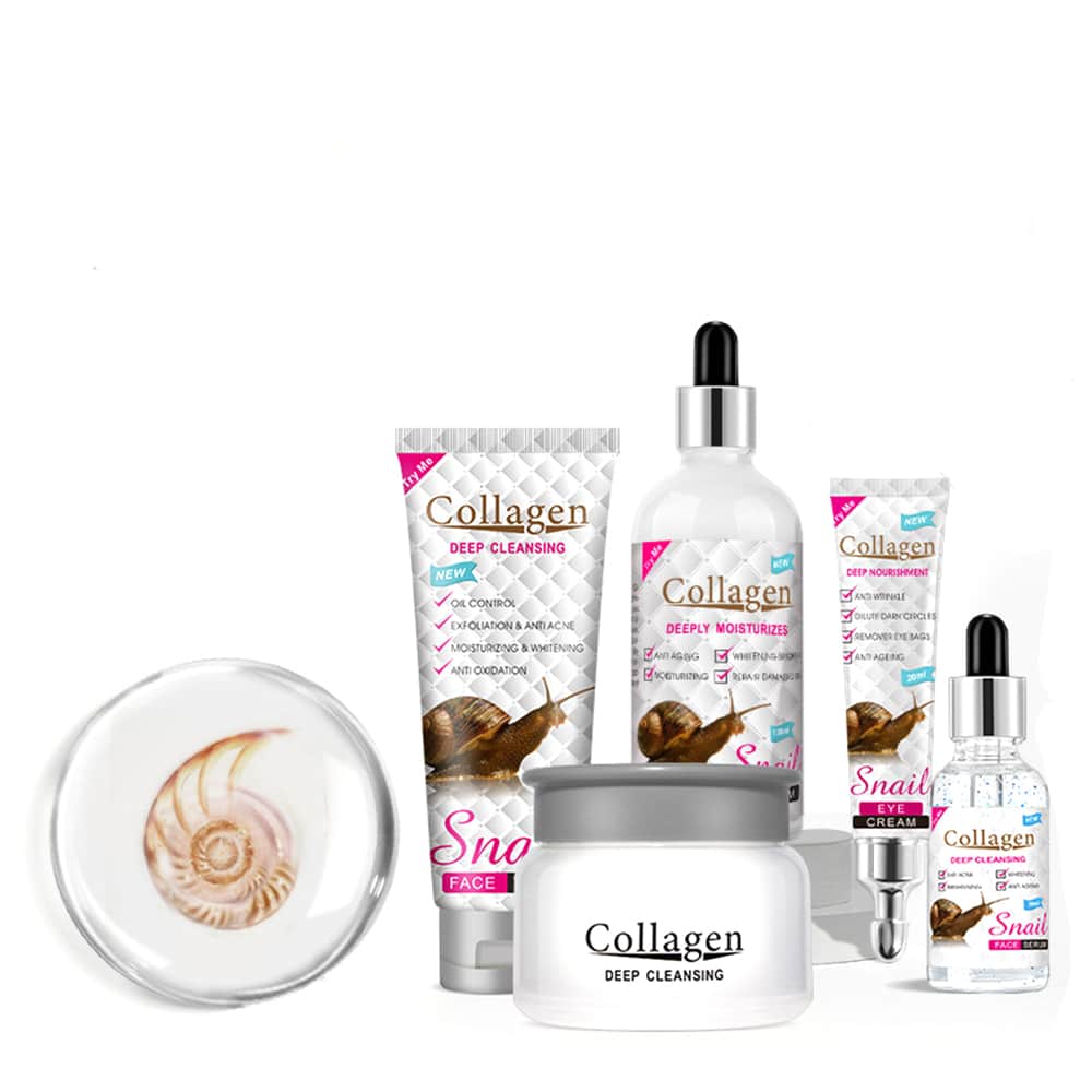 Collagen and Snail Skin Care Set - Five Products by Cosmetic Solution - 1