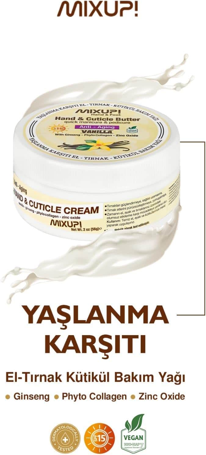Mixup Hand And Cuticle Butter Anti-aging Vanilla 56 g - 3