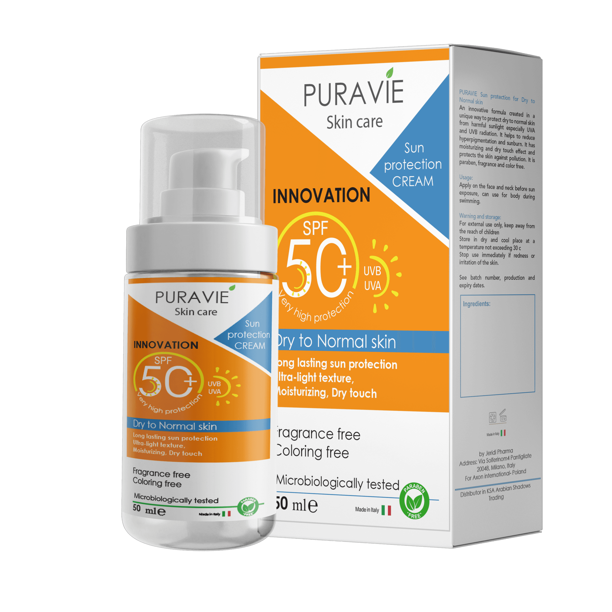 Purea 50+ Sunscreen for Dry Skin 50 ml - 1