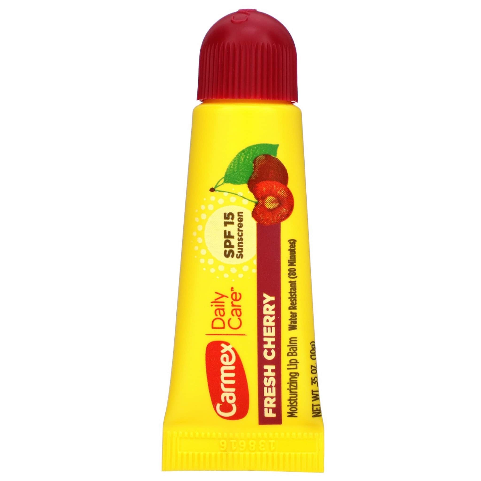 Carmex Fresh Cherry Lip Balm Stick SPF 15 - 10g Moisturizer - 1