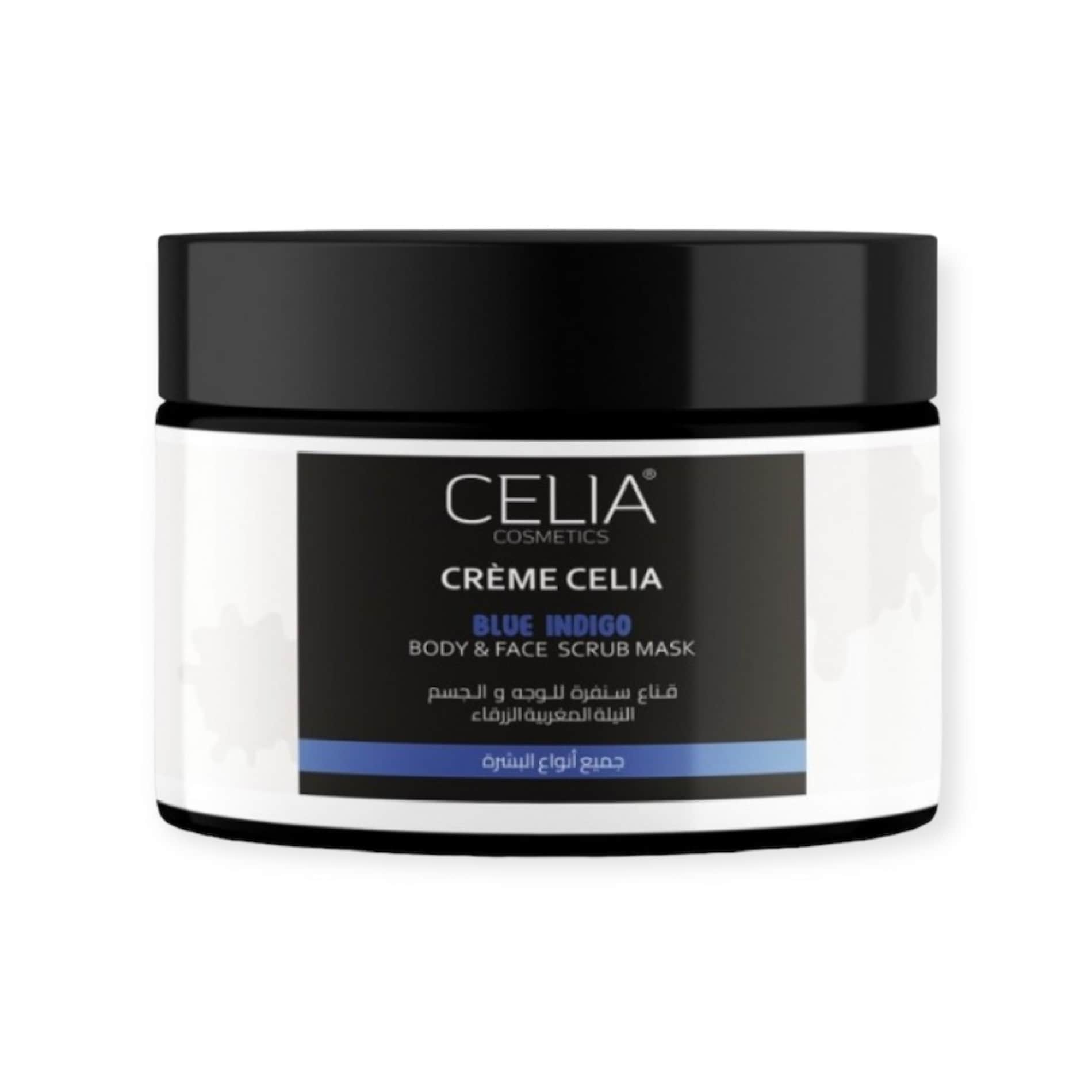 Celia Blue Indigo Body And Face Scrub Mask 500 ml - 1