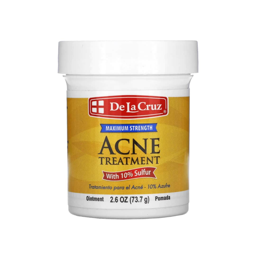 Sulfur Ointment for Acne Treatment Maximum Effectiveness by De La Cruz 73.7 grams - 1