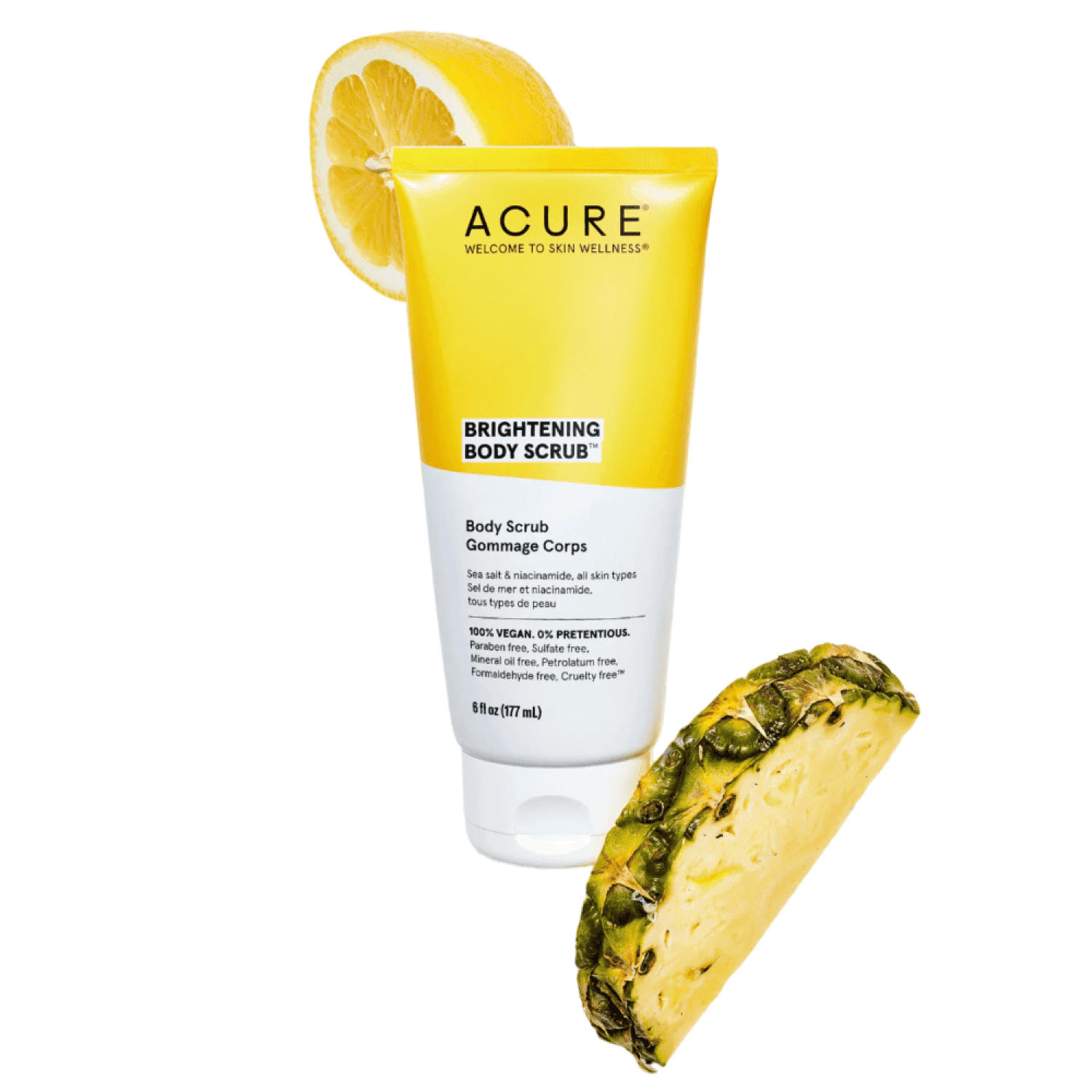 Body Brightening Scrub with Sea Salt and Niacinamide by Acure - 177 ml - 3