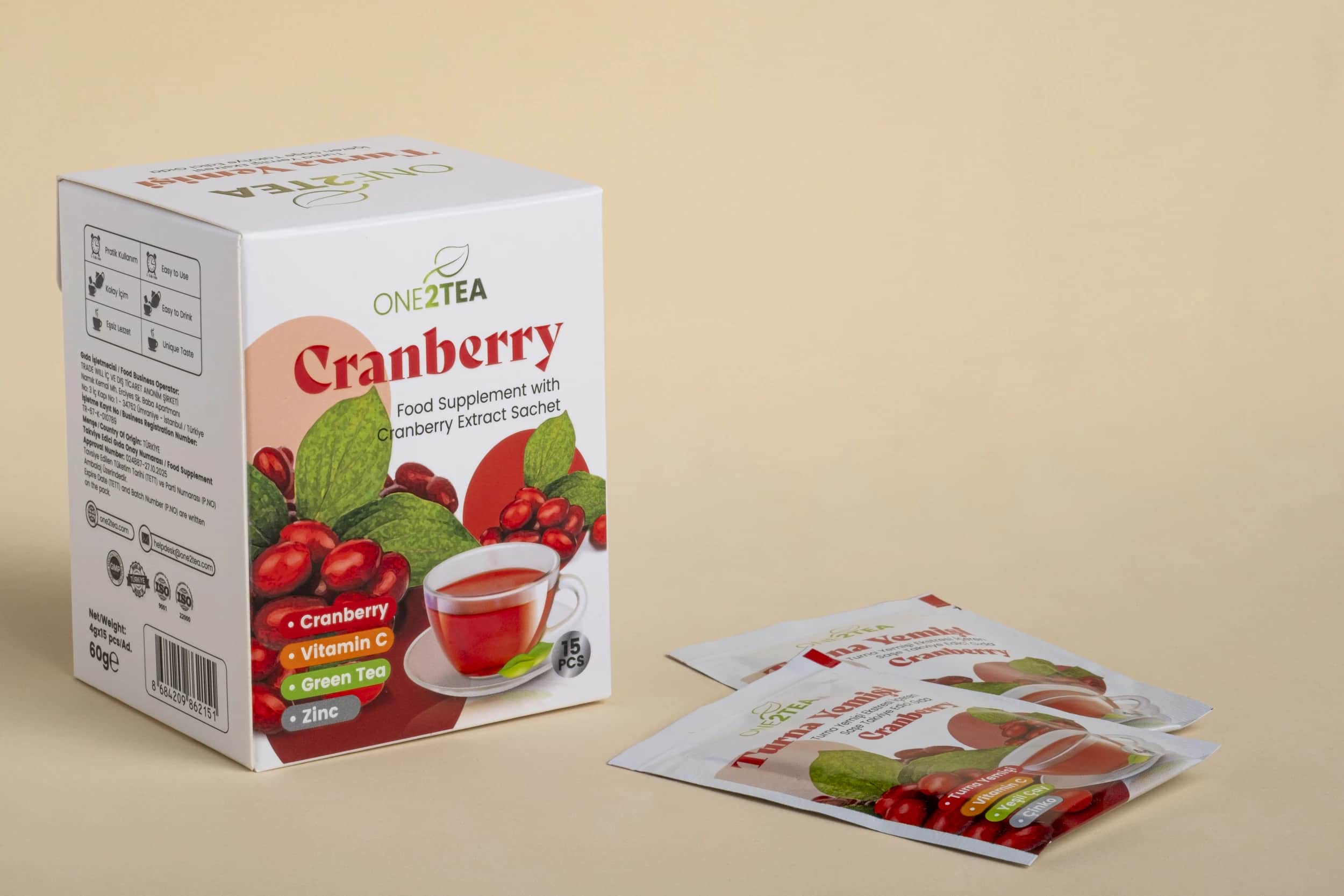 ONE2TEA Cranberry - Immune Support - 3