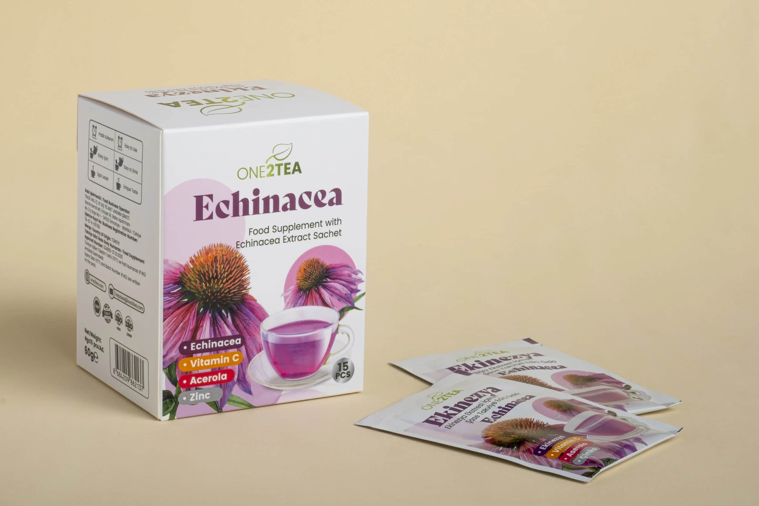 ONE2TEA Echinacea - Immune Support Supplement - 3