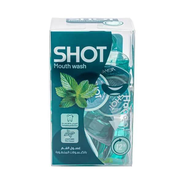 Shot Mouth Wash Mint Capsules - Instant Freshness On-the-Go - 3