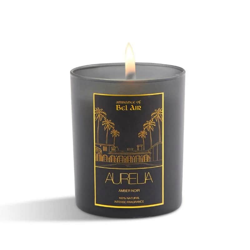 Aurelia Geneve Amber Scented Candle 180g - Home Ambiance