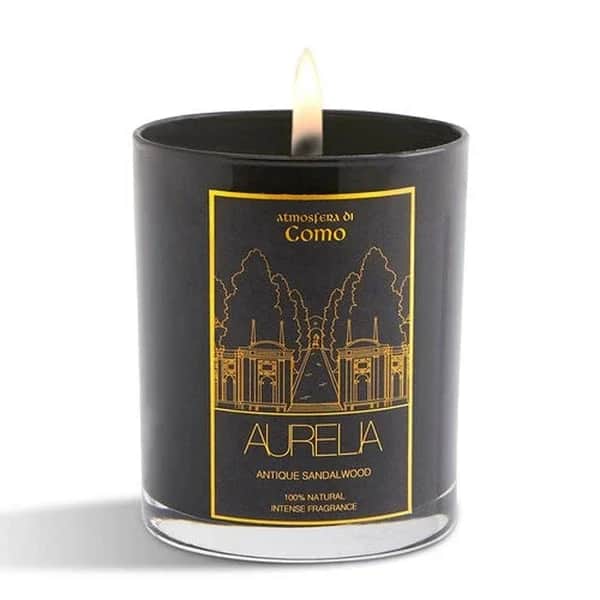 Aurelia Geneve Black Sandalwood Scented Candle 180g
