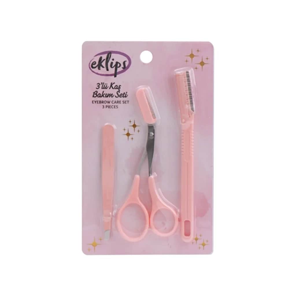 Eklips Eyebrow Care Set: Razor, Scissors &amp; Tweezers Kit