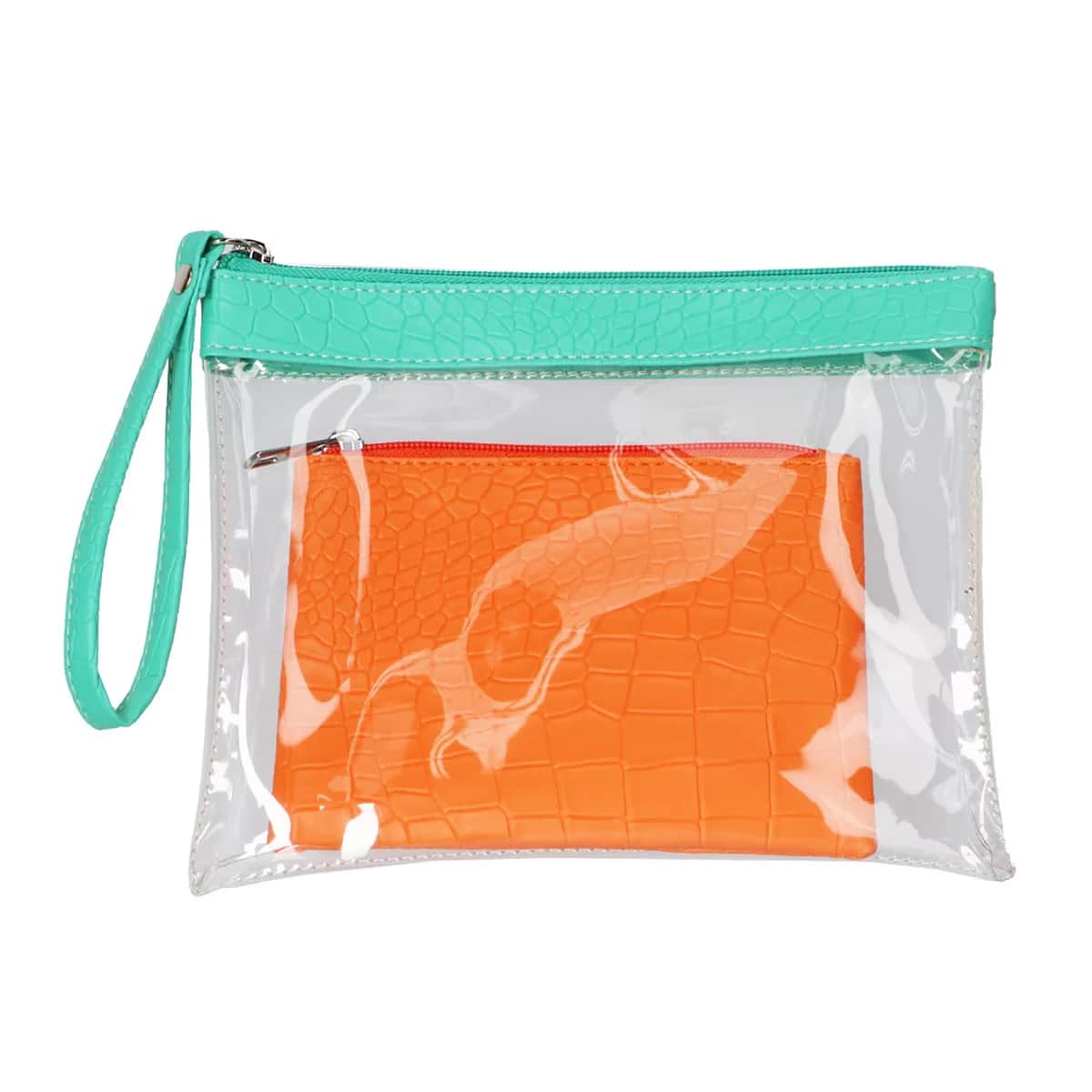 Miine Bag Clutch Green Crocodile 2-pack