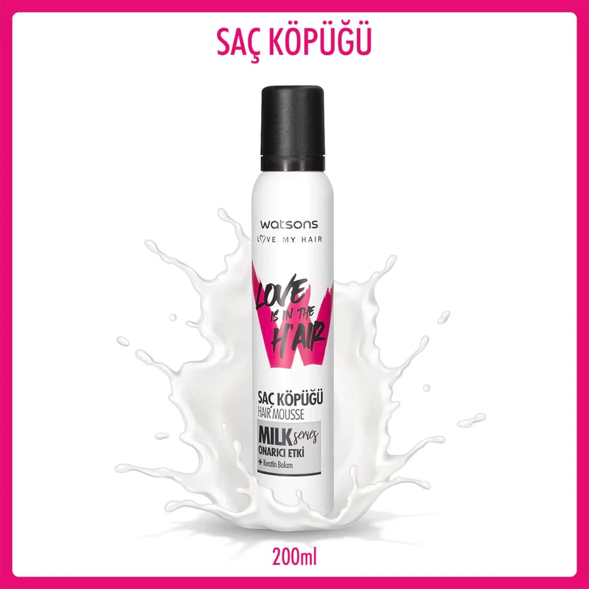 Watsons Love Is In The Hair Milk Hair Mousse 200 ml