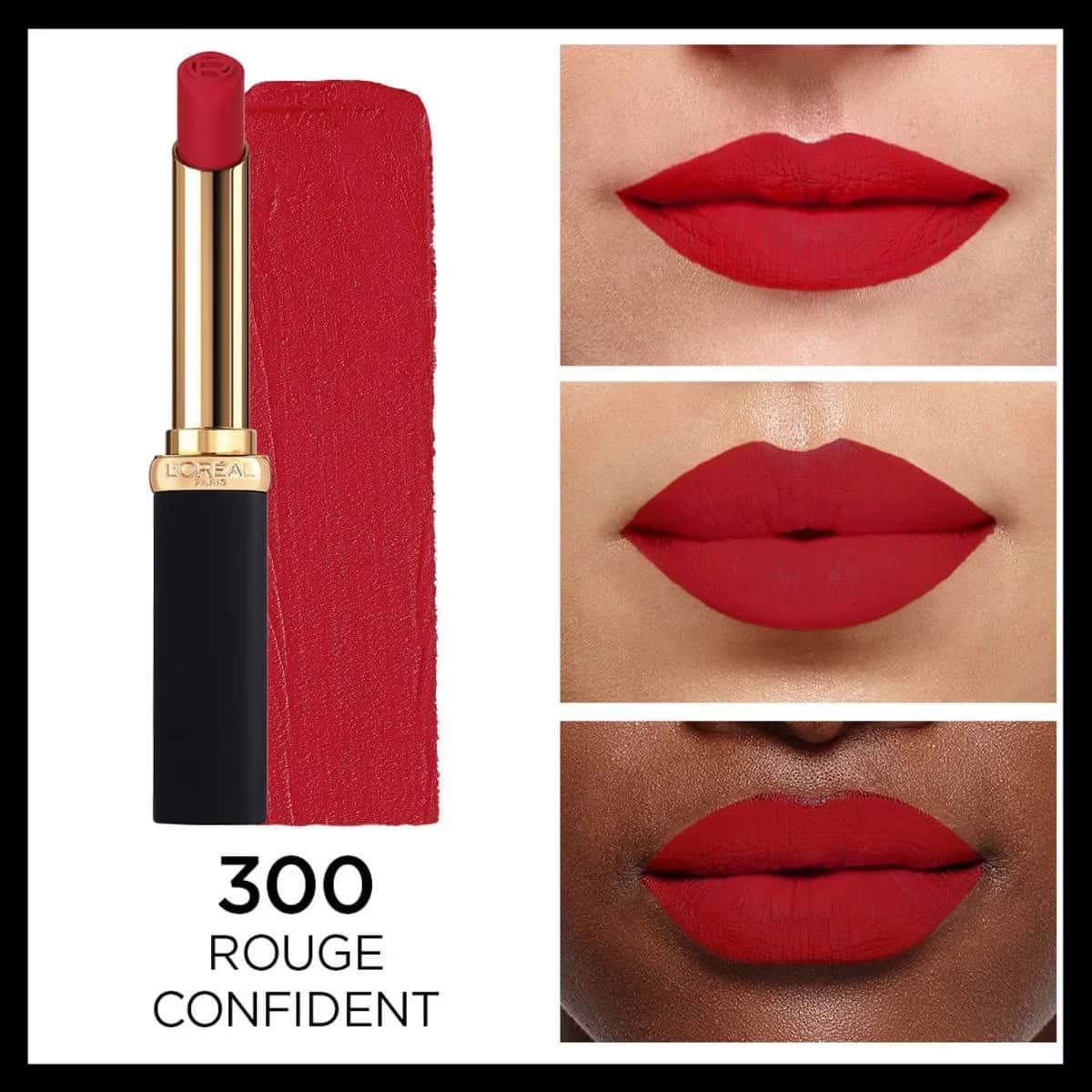 L'Oréal Paris Color Riche Colors Of Worth Intense Volume Matte Lipstick - 300 rouge Confident