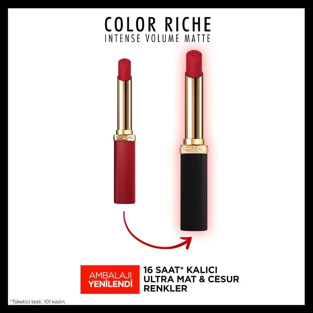 L'Oréal Paris Color Riche Colors Of Worth Intense Volume Matte Lipstick - 300 rouge Confident