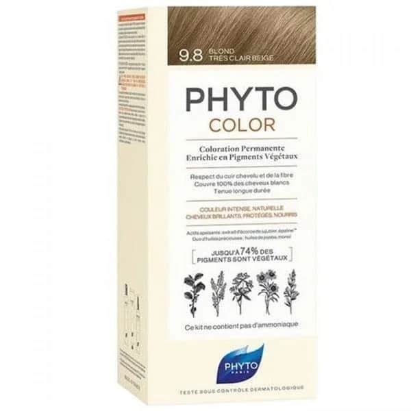 Phyto Phytocolor Herbal Hair Color 9.8 - Light Blonde Beige New Formula