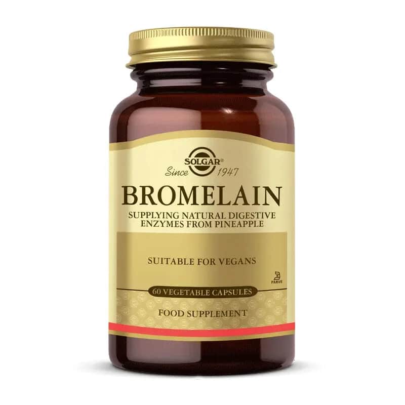 Solgar Bromelain 60 Capsules - Digestive Support &amp; Anti-Inflammatory
