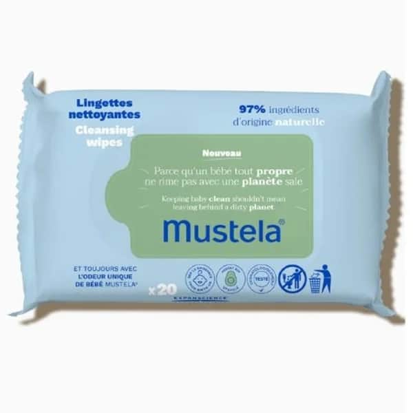 Mustela Cleansing Wipes 20 pcs