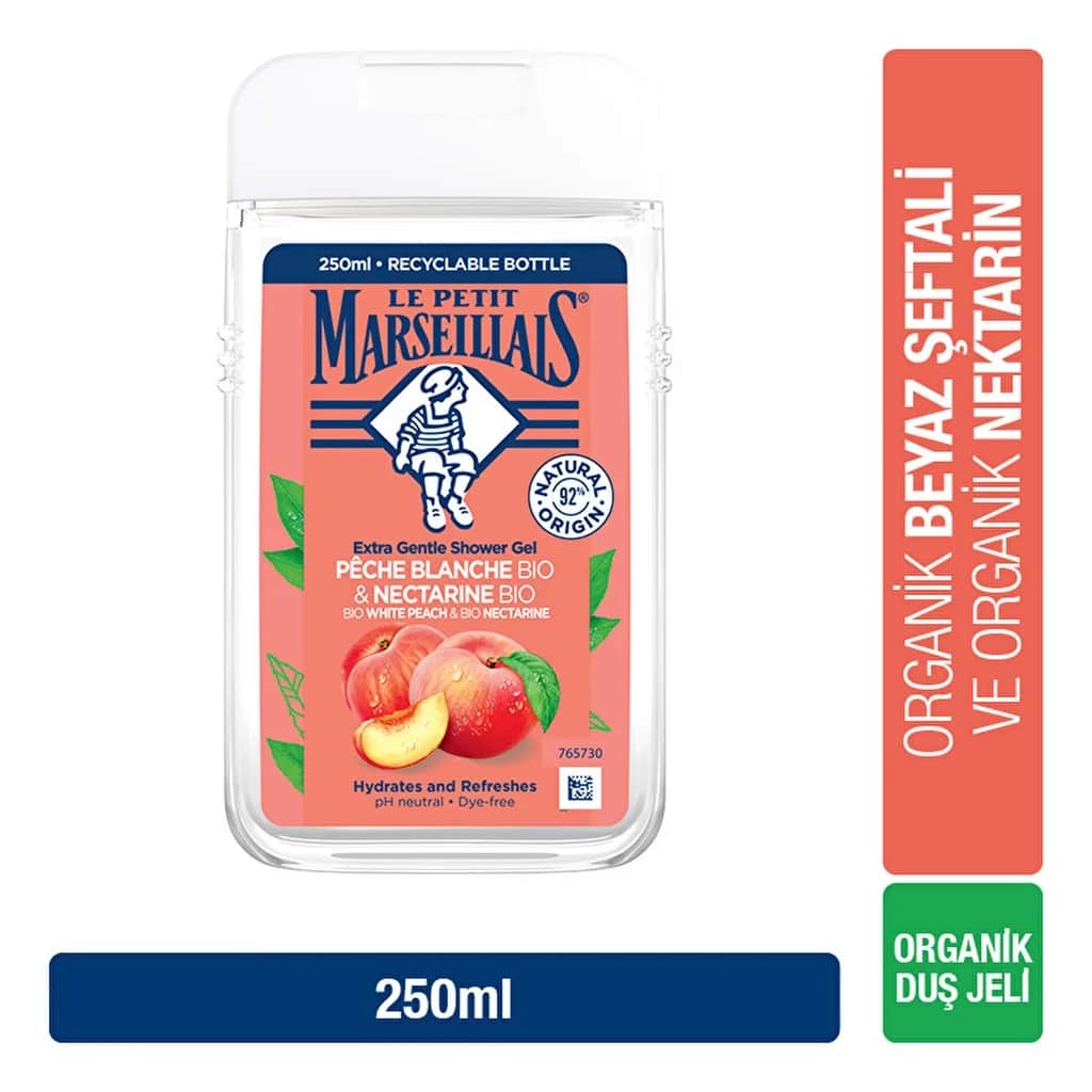 Le Petit Marseillais White Peach And Nectarine Bath And Shower Gel 250 ml