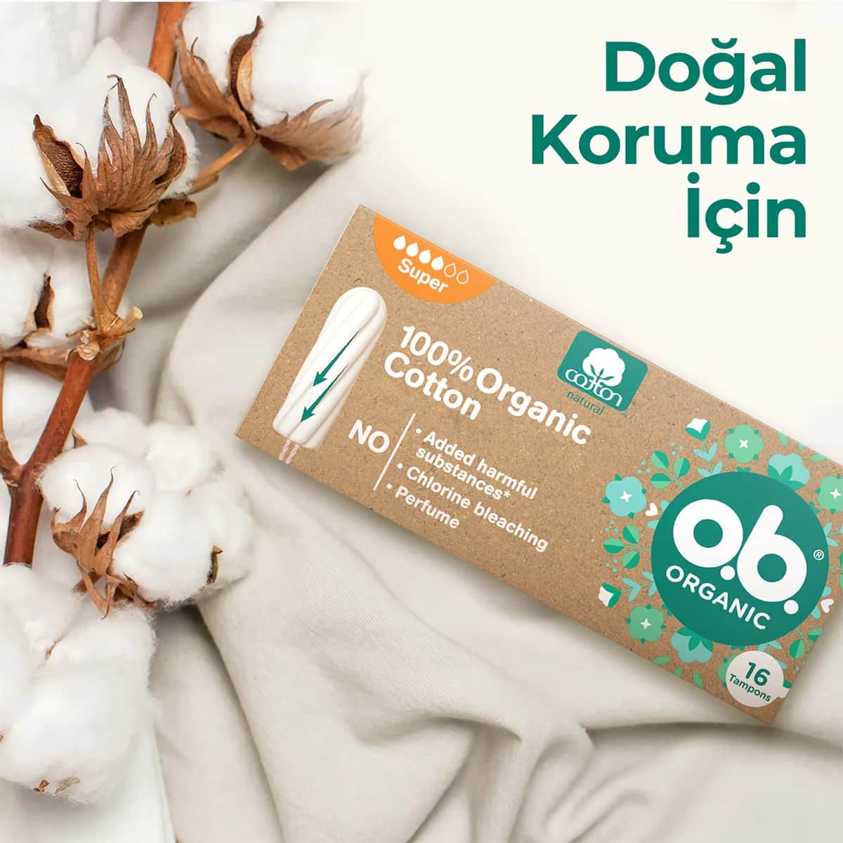 Ob Organic Tampon Super 16 pcs