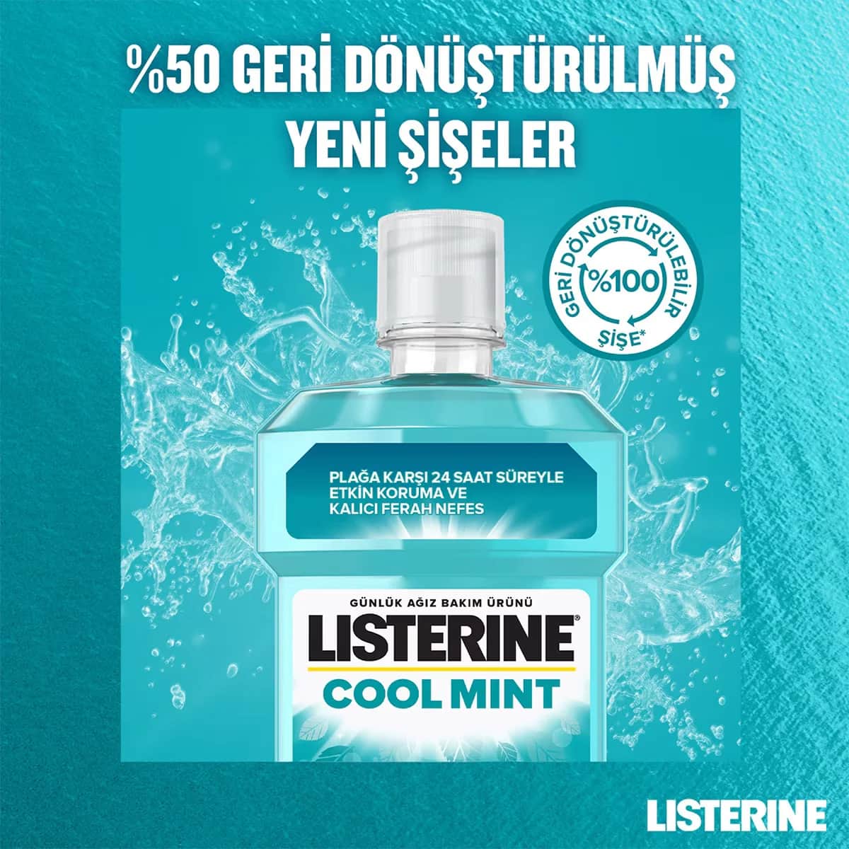 Listerine Cool Mint Light Taste Oral Care Product 250 ml