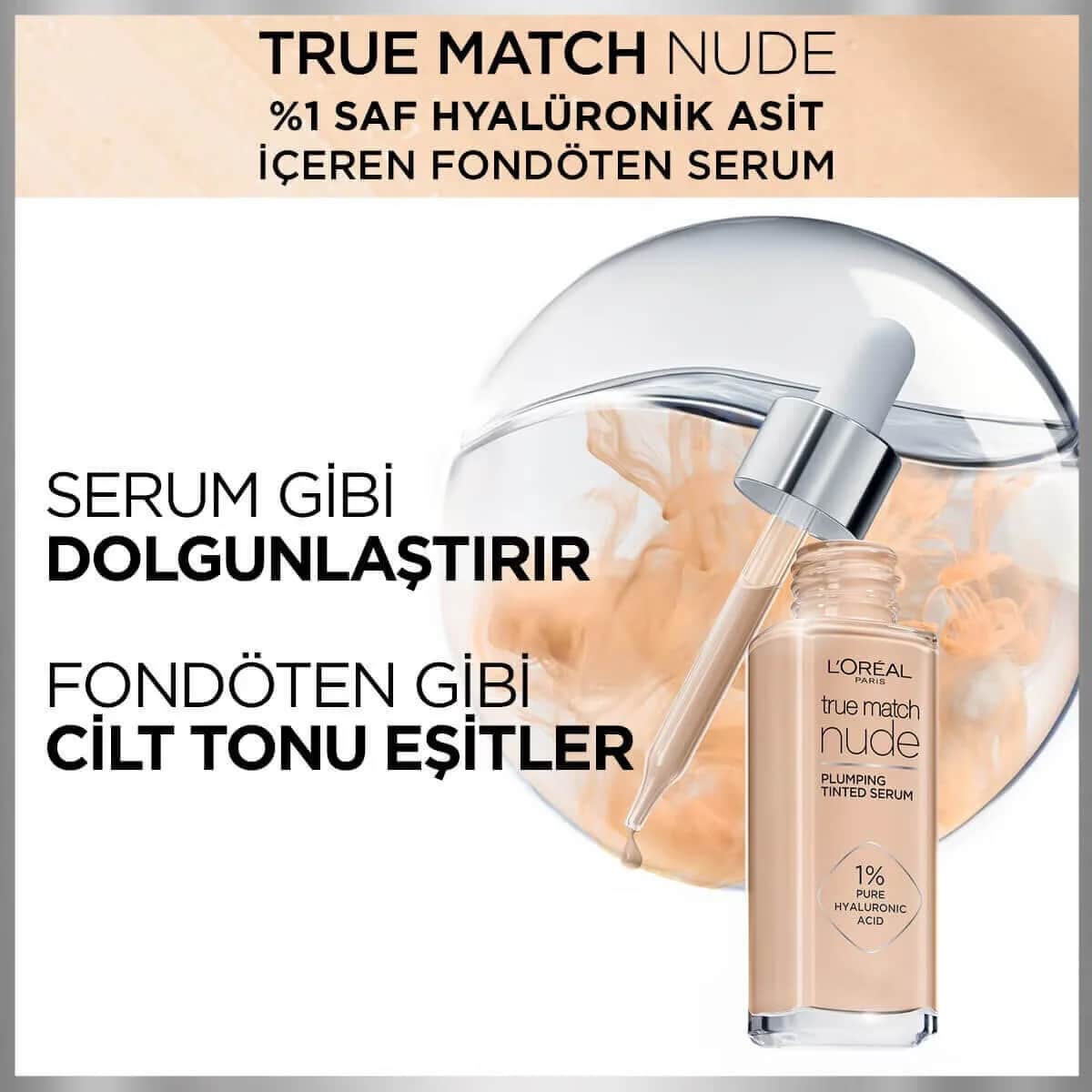L'Oréal Paris True Match Nude Foundation Serum 0.5-2 very Light 31 ml
