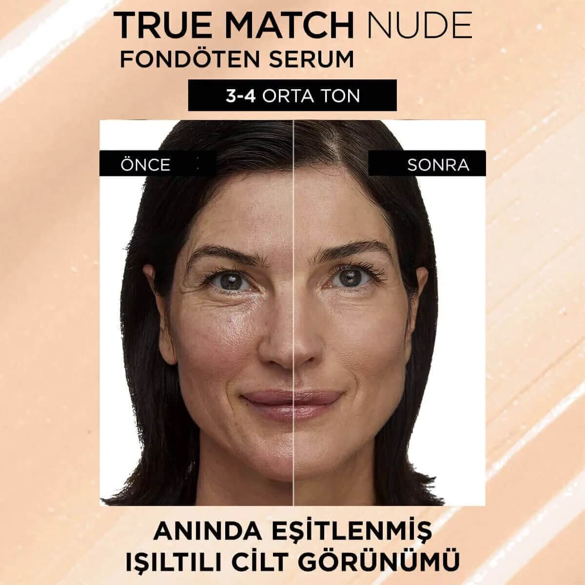 L'Oréal Paris True Match Nude Plumping Tinted Serum Light Medium