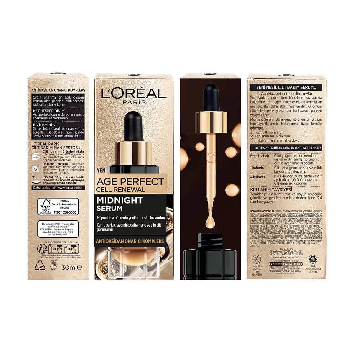L'Oreal Age Perfect Midnight Renewal Serum 30ml