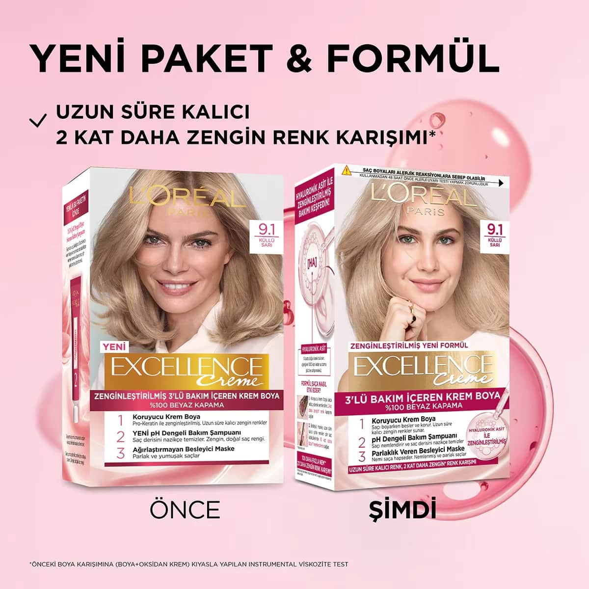 L'Oréal Paris Excellence Creme Hair Dye - 9.1 blonde Ash