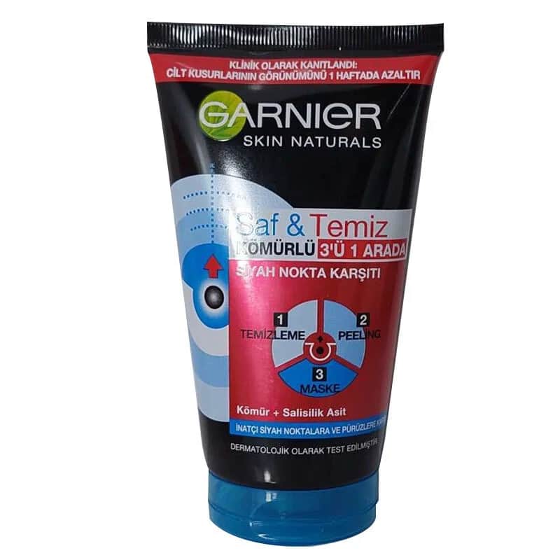 Garnier Pure &amp; Clean Anti-blackhead Charcoal Peeling 150 ml
