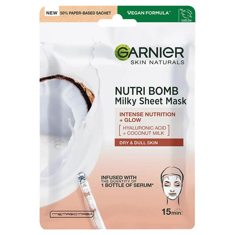 Garnier Milk Bomb Nourishing Paper Face Mask 28 gr