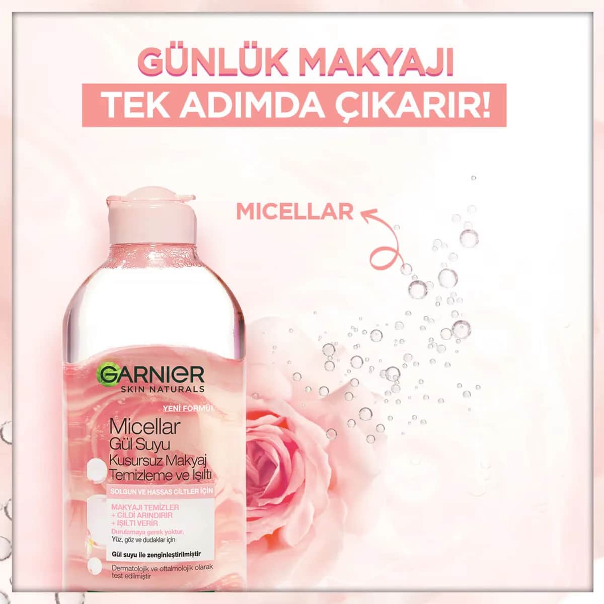 Garnier Micellar Rose Water Make-up Remover 400 ml