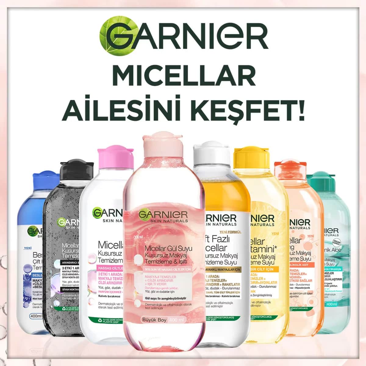 Garnier Micellar Rose Water Make-up Remover 400 ml