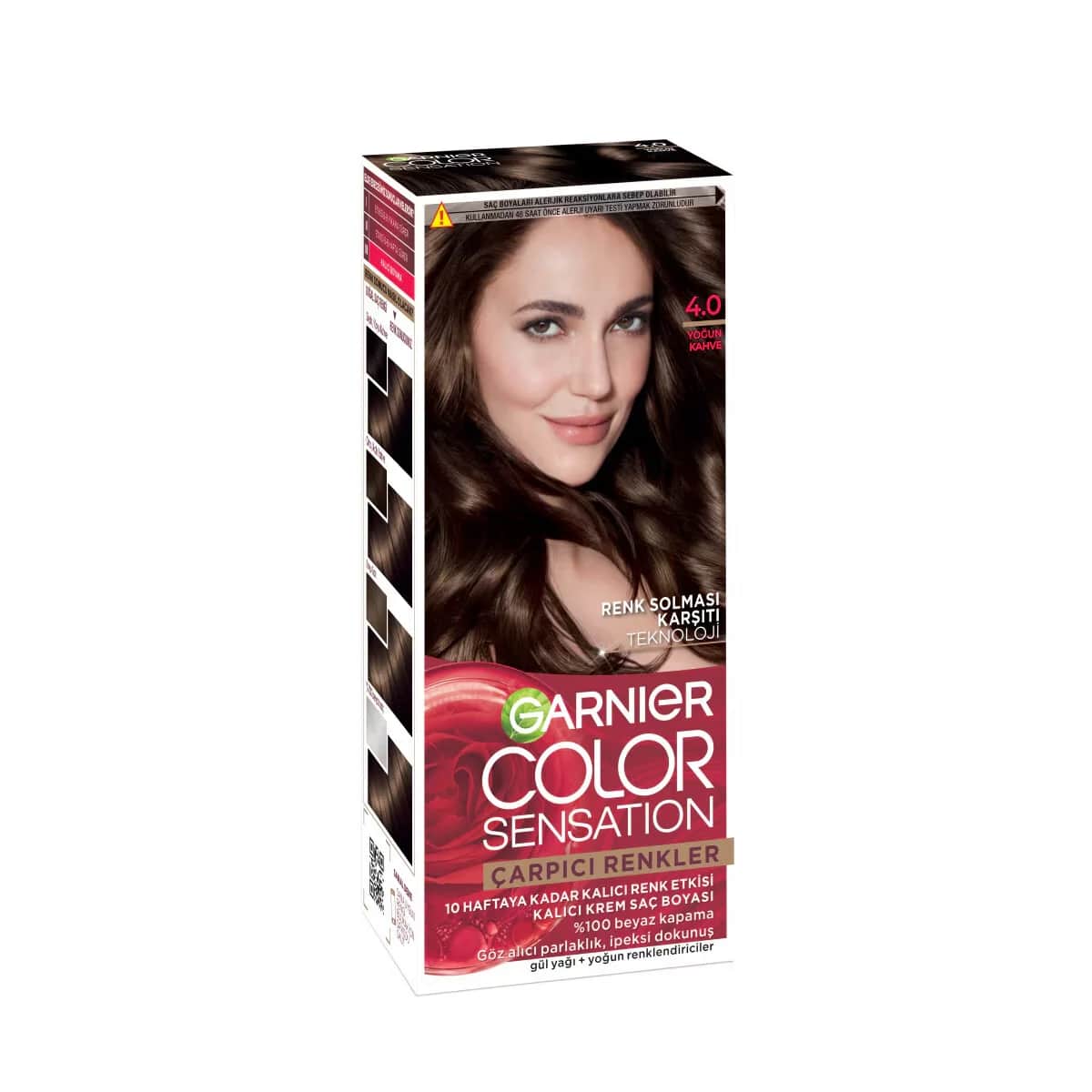 Garnier Hair Dye Color Natural Striking Colors Intense Brown 4.0