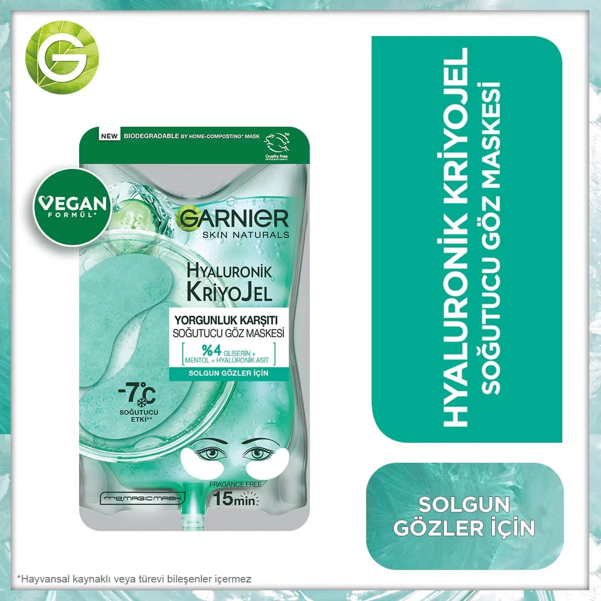 Garnier Hyaluronic Cryogel Cooling Eye Mask 5 gr
