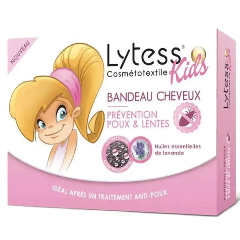 Lytess Kids Bandeau Cheveux Prevention Poux Lentes - Anti Lice &amp; Nits Bandana