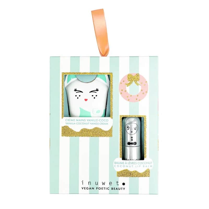 Inuwet Bow Lip Balm And Hand Cream Set