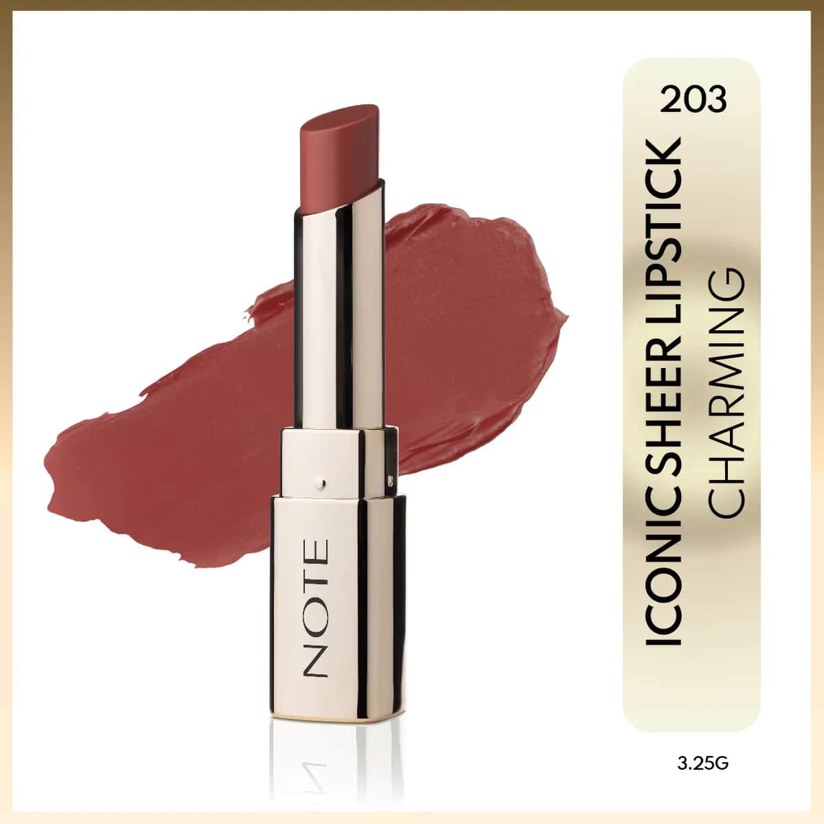 Note Iconic Sheer Lipstick 203