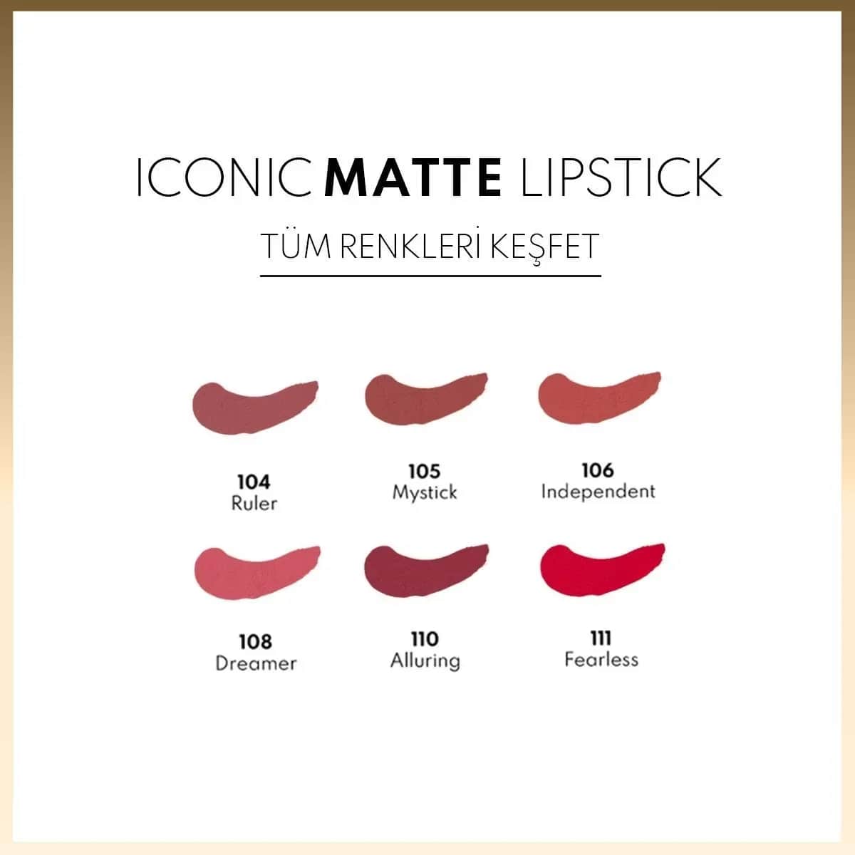 Note Iconic Matte Lipstick 111